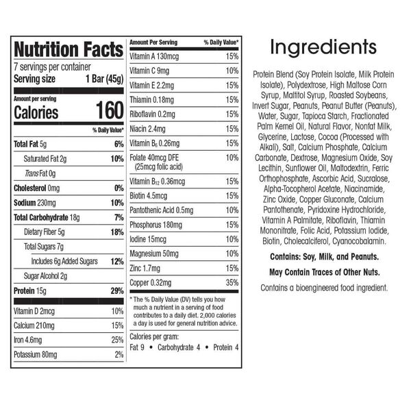 Meal Replacement Protein Bar (7ct) image number null