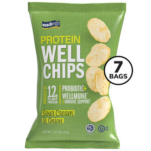 Pea Protein WELL CHIPS, Sour Cream & Onion (7ct)