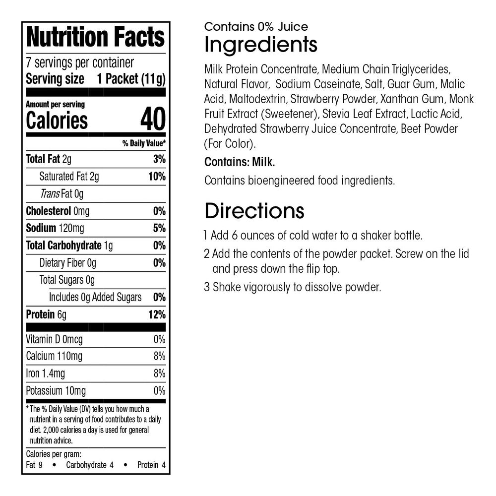 Keto Smoothie Strawberry Yogurt (7ct), WonderSlim DietDirect 14.99 USD