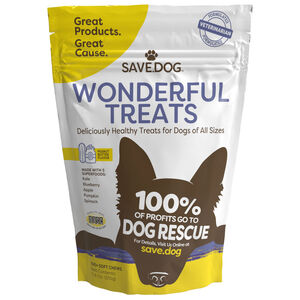 Wonderful Healthy Dog Treats - Infused with Natural Superfoods, Organic Peanut Butter (100+ Chews)