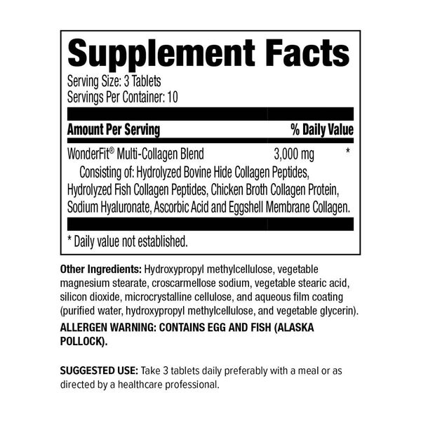 Multi-Collagen and Hyaluronic Acid Tablet image number null