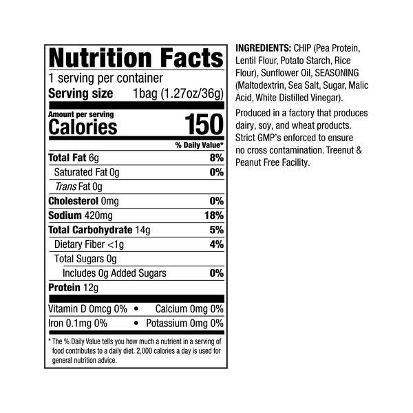Pea Protein Snack Chips (8ct) image number null