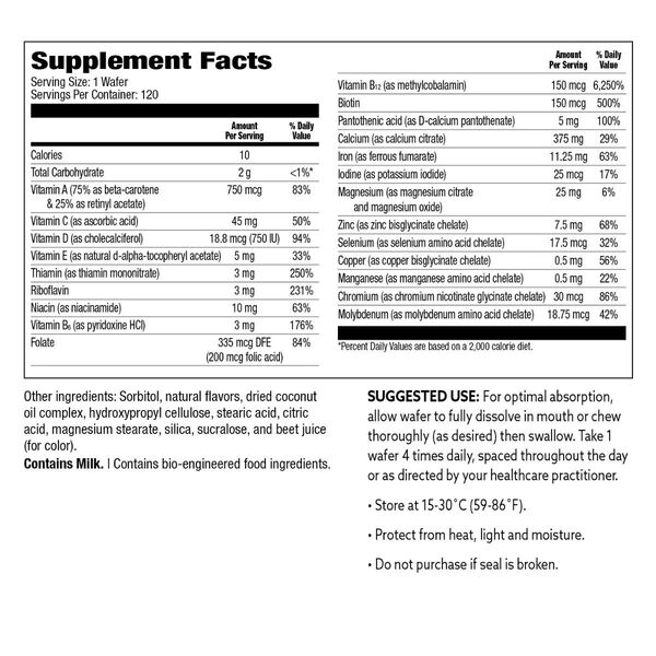 All-In-One Chewable MultiVitamin and Calcium Citrate (120ct) image number null