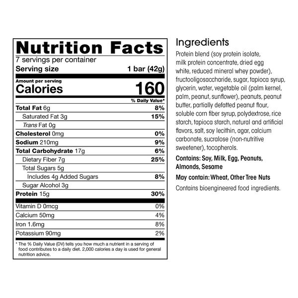 Protein & Fiber Bars (7ct) image number null