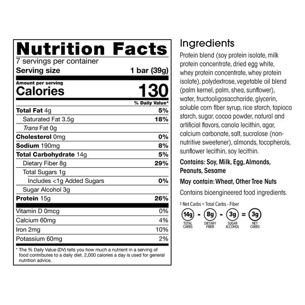 Protein & Fiber Bars (7ct) image number null