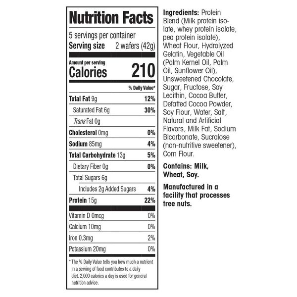 Protein Wafer Snack Bar (5ct) image number null