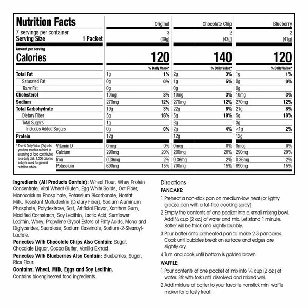 Protein Pancake & Waffle Mix (7ct) image number null