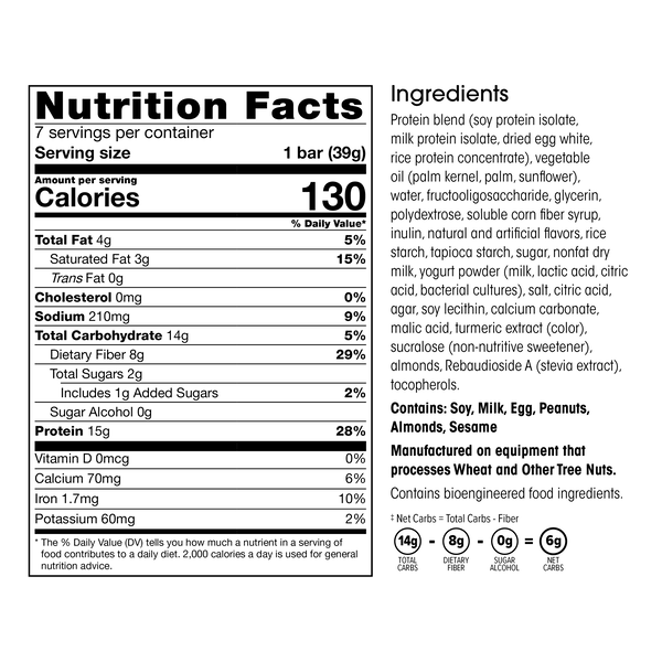 Protein & Fiber Bars (7ct) image number null