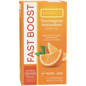 FAST-BOOST Energy Drink Mix, Natural Orange (14ct)
