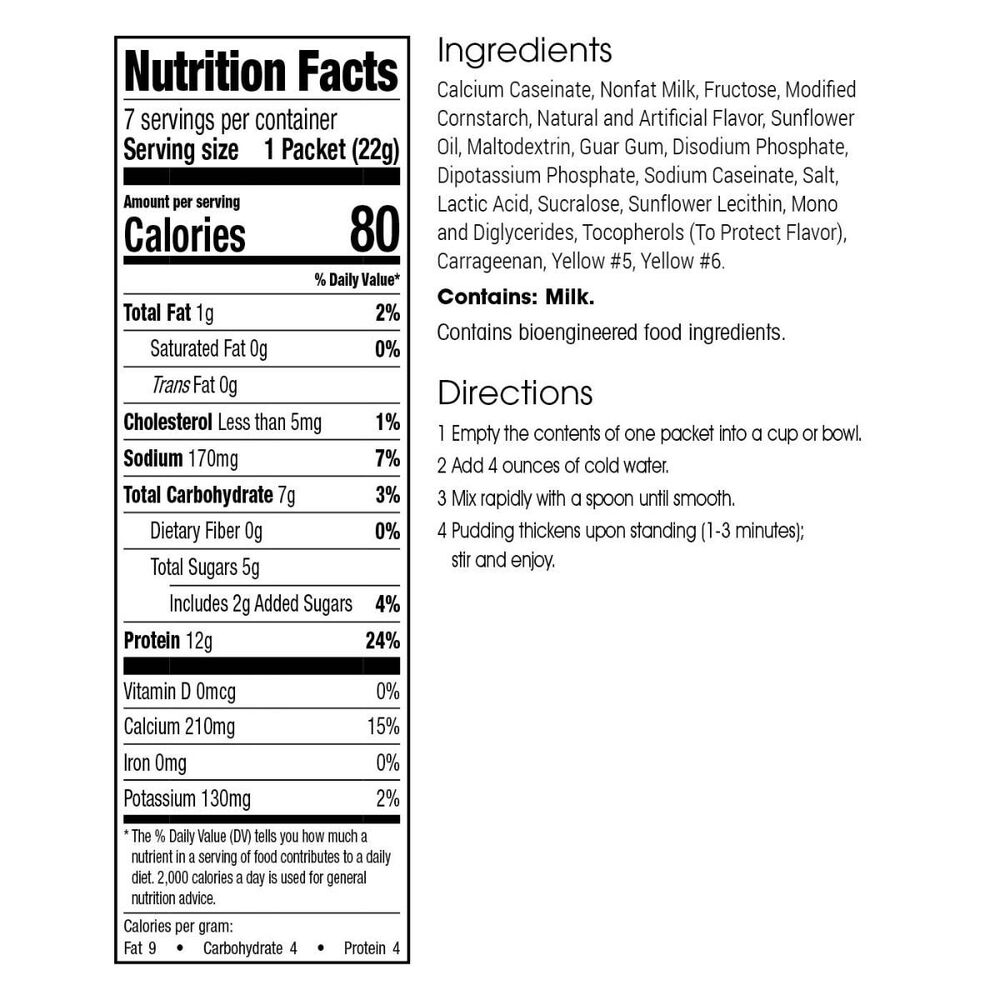 Protein Pudding Lemon (7ct), WonderSlim DietDirect 16.99 USD