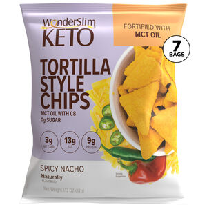 KETO Tortilla Chips, Spicy Nacho (7ct)