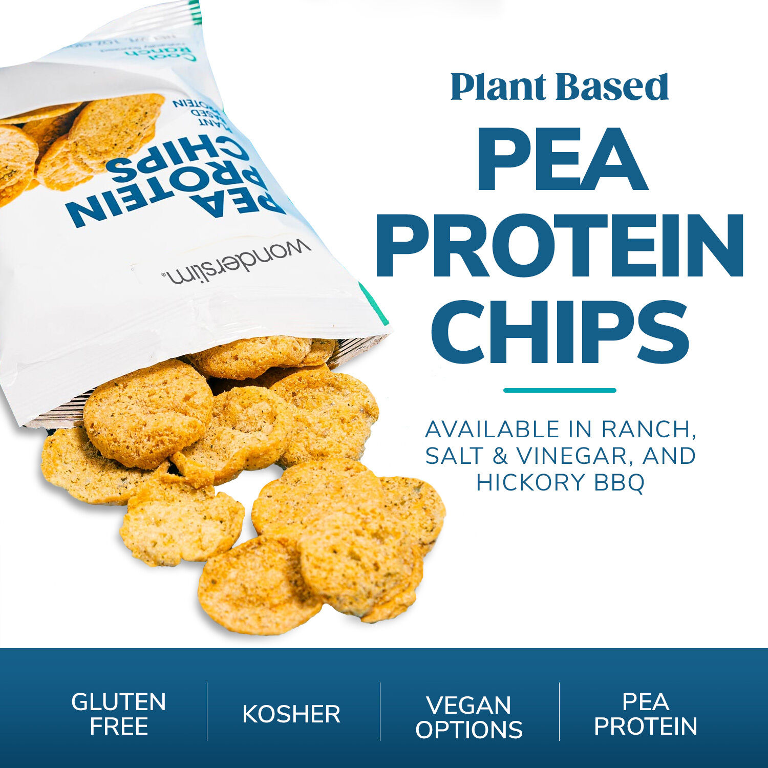 Cool Ranch Pea Protein Chips (7ct), Wonderslim