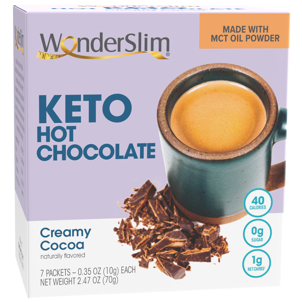 Keto Hot Chocolate Creamy Cocoa (7ct), WonderSlim - DietDirect 14.99 USD