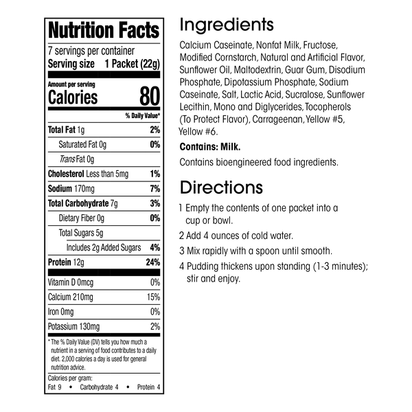 High-Protein Pudding Mix (7ct) image number null