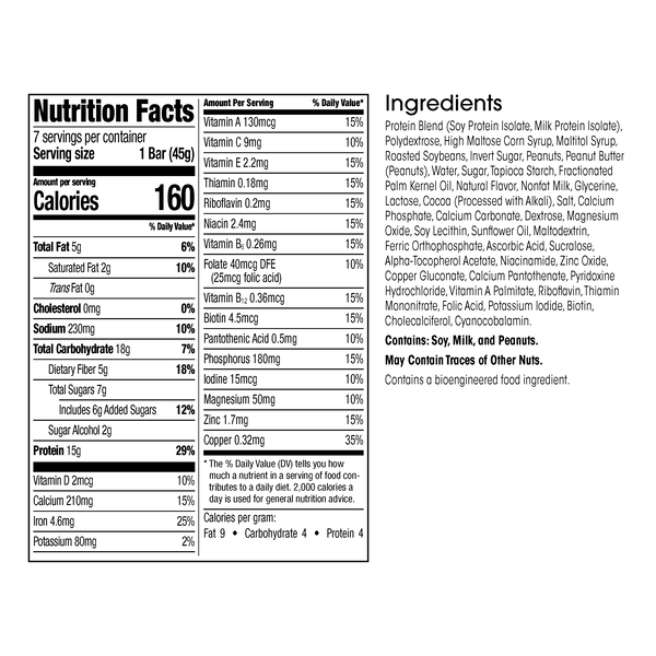 Protein Meal Replacement Bars (7ct) image number null