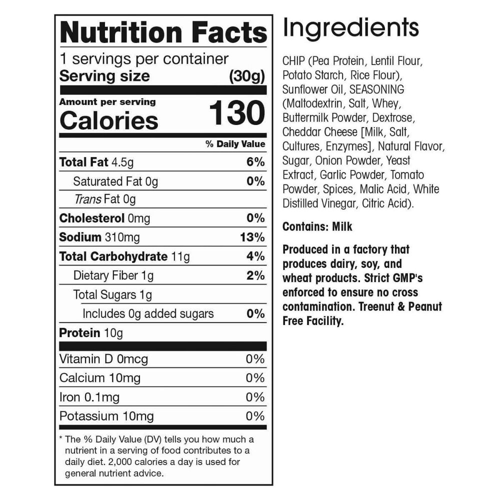 Pea Protein Chips Cool Ranch (7ct), WonderSlim DietDirect 16.99 USD