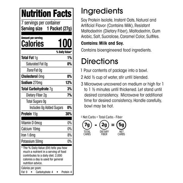 Instant Protein Oatmeal (7ct) image number null