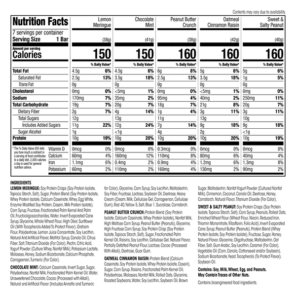 Gourmet Protein Snack Bar (7ct) image number null