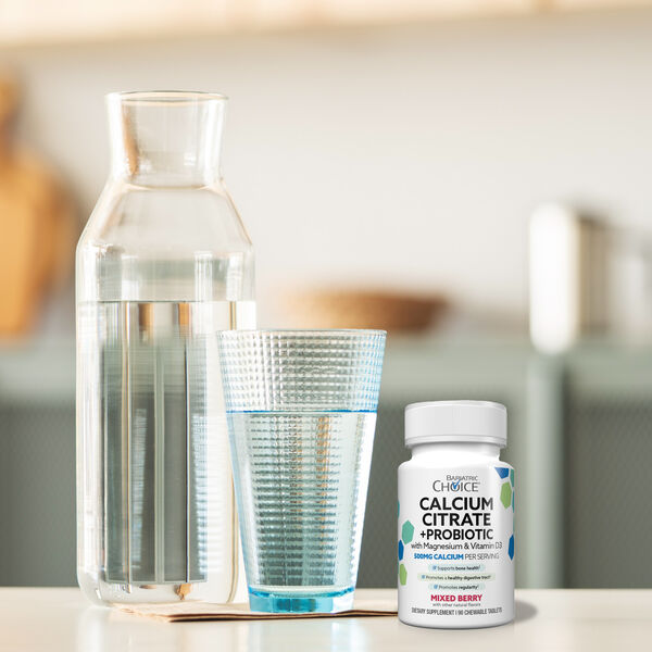 Chewable Calcium Citrate 500mg with Vitamin D3, Magnesium & Probiotics image number null