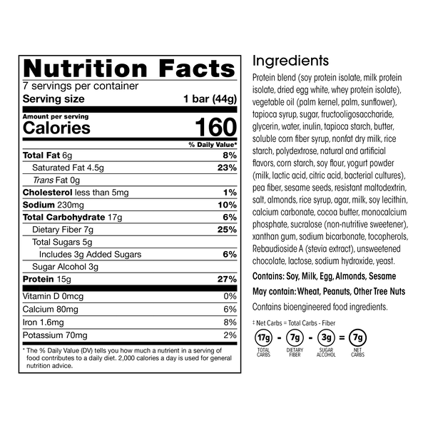 Protein & Fiber Bars (7ct) image number null