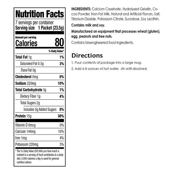 Protein Hot Chocolate (7ct) image number null