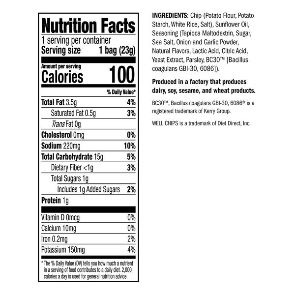 Popped Potato Well Chips (7ct) image number null