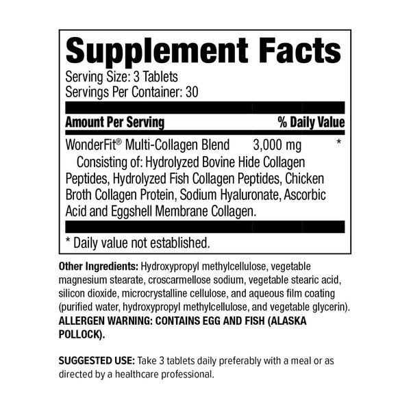 Multi-Collagen and Hyaluronic Acid Tablet image number null