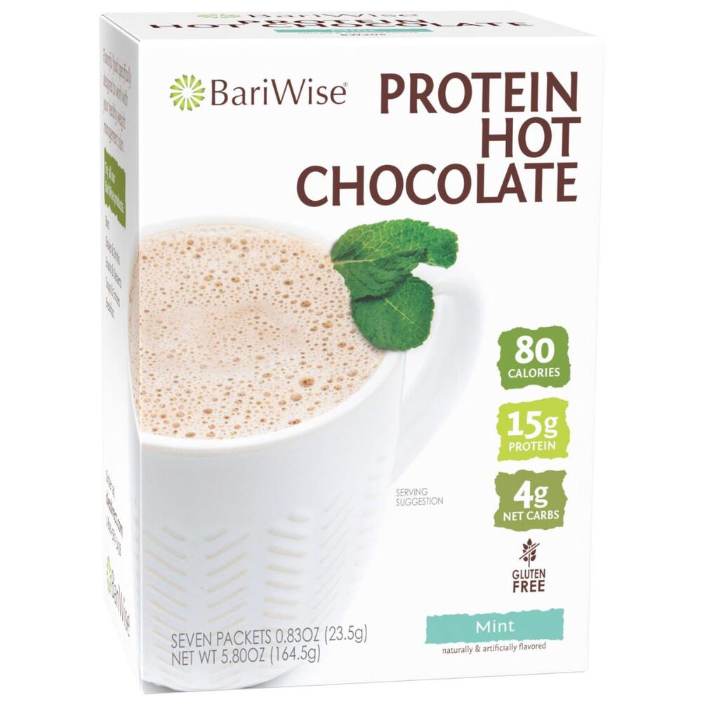 Protein Hot Chocolate Mint (7ct), BariWise DietDirect